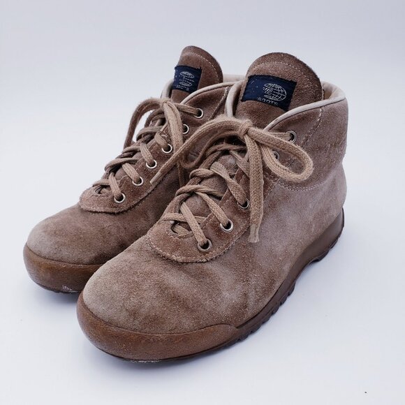 Vasque Womens Size 7 Brown Suede Hiking Boots Ankle Lace Up Gorpcore Waterproof - Picture 1 of 12